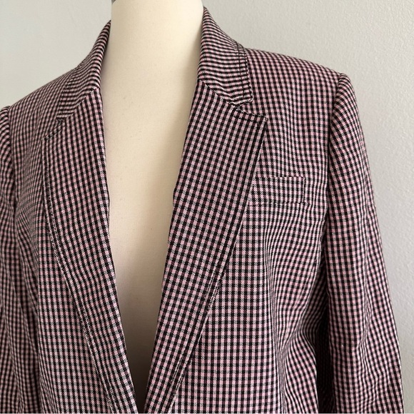 Me + Em Boyfriend Plaid Blazer Jacket Sz M - Picture 5 of 11